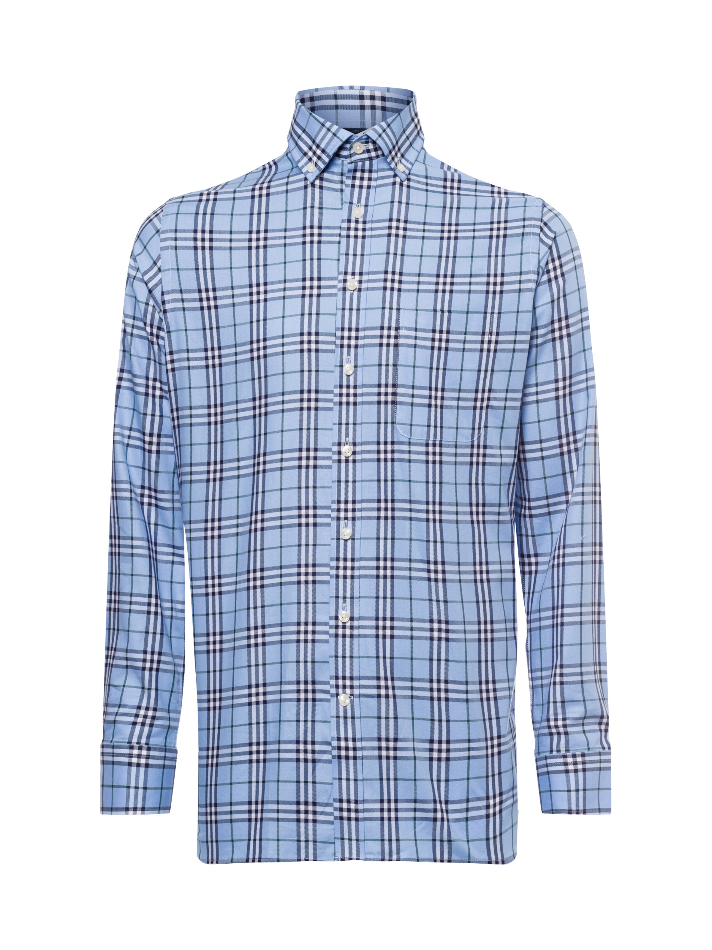 Andrew James Regular Fit Hemd in Blau: Vorderseite