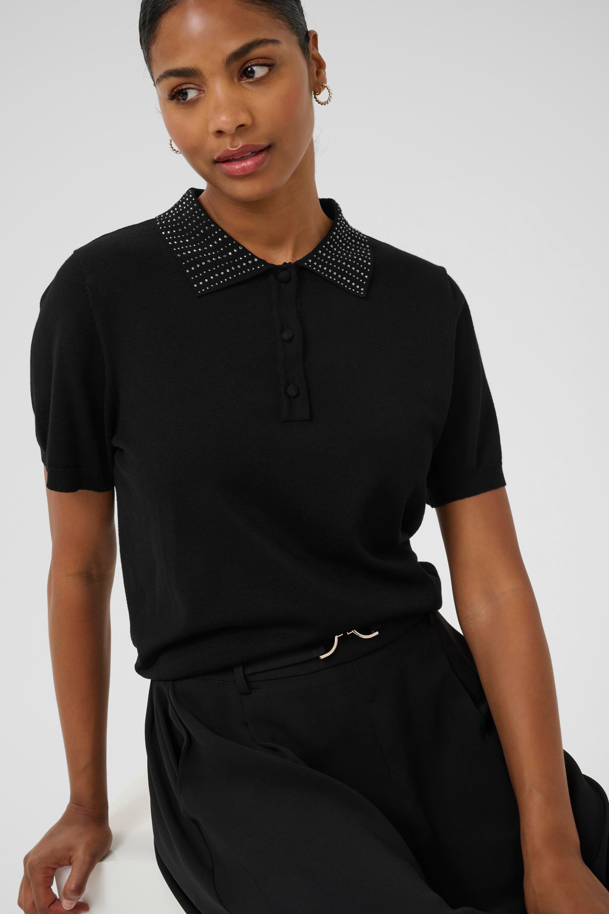 Pull-over Kaffe en noir