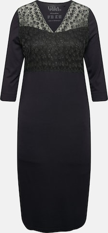 Ulla Popken Nightgown in Black: front