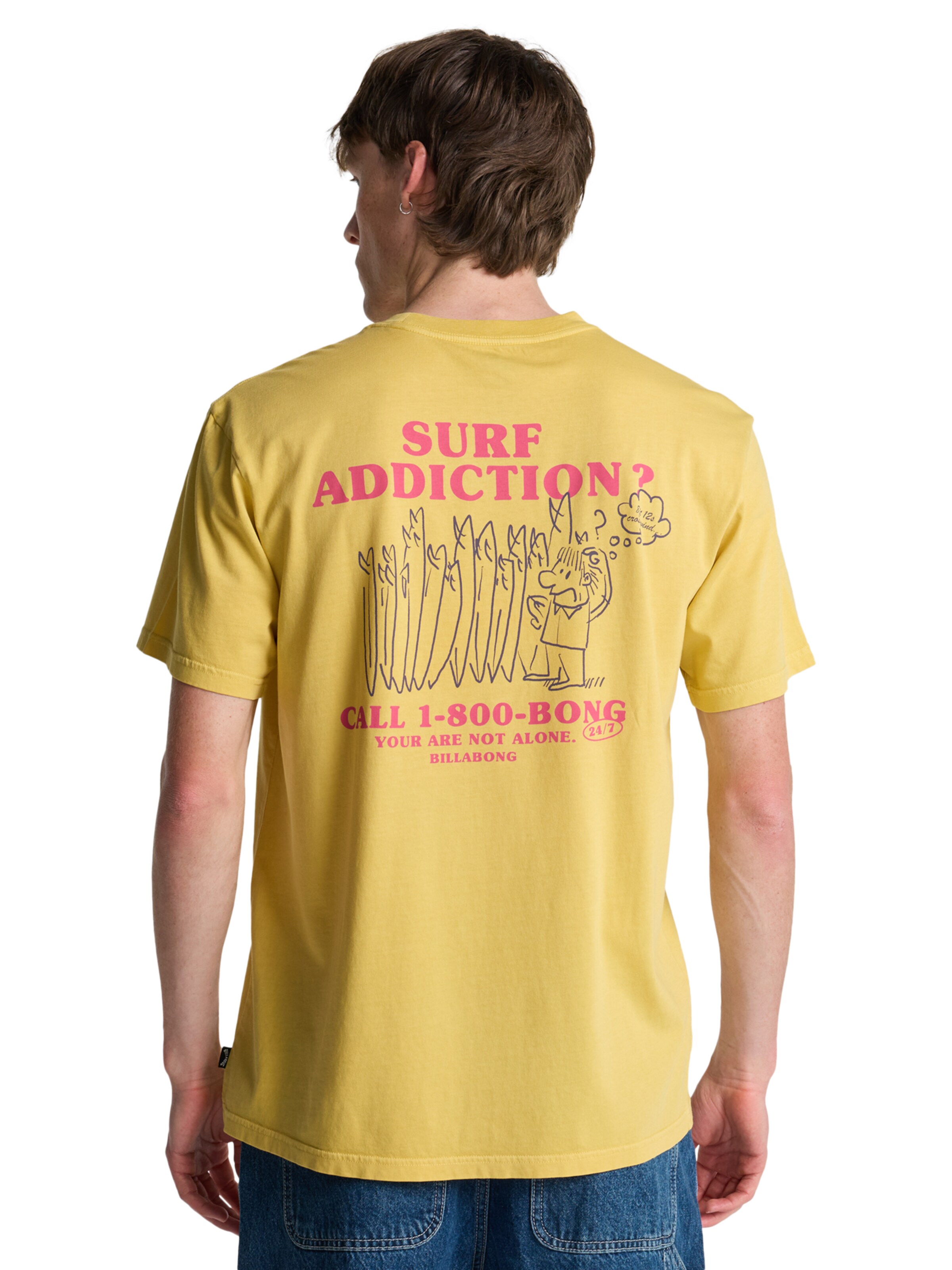 BILLABONG Shirt 'Message' in Yellow