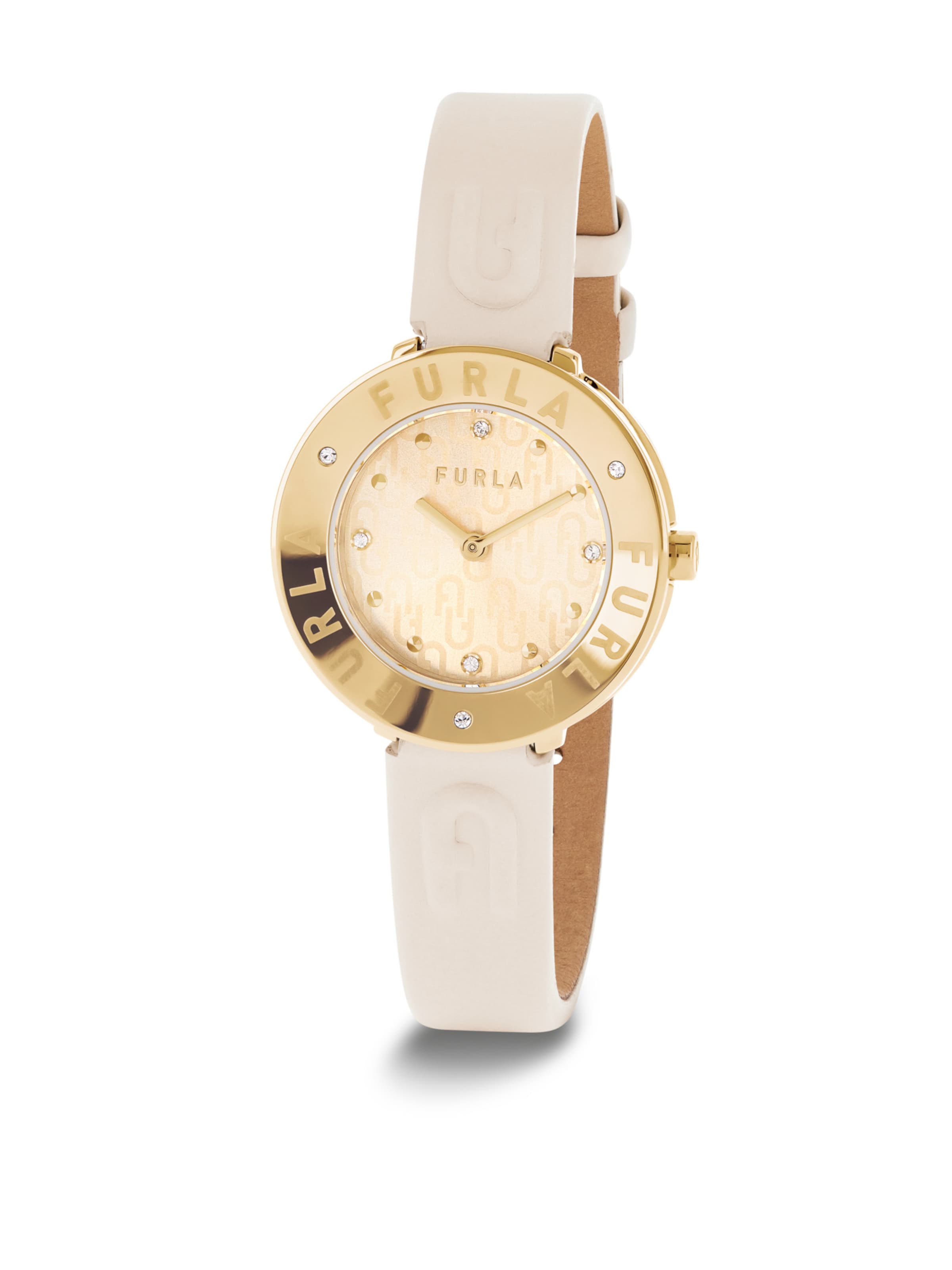 FURLA Analog watch 'ESSENTIAL' in Beige: front