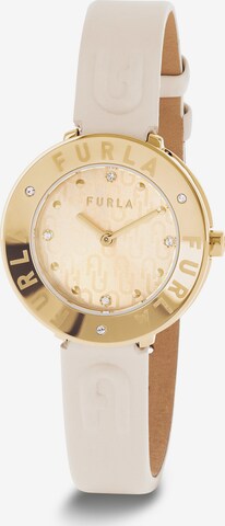 FURLA Analogt ur 'ESSENTIAL' i beige: forside