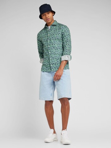 ETON Regular fit Button Up Shirt in Green