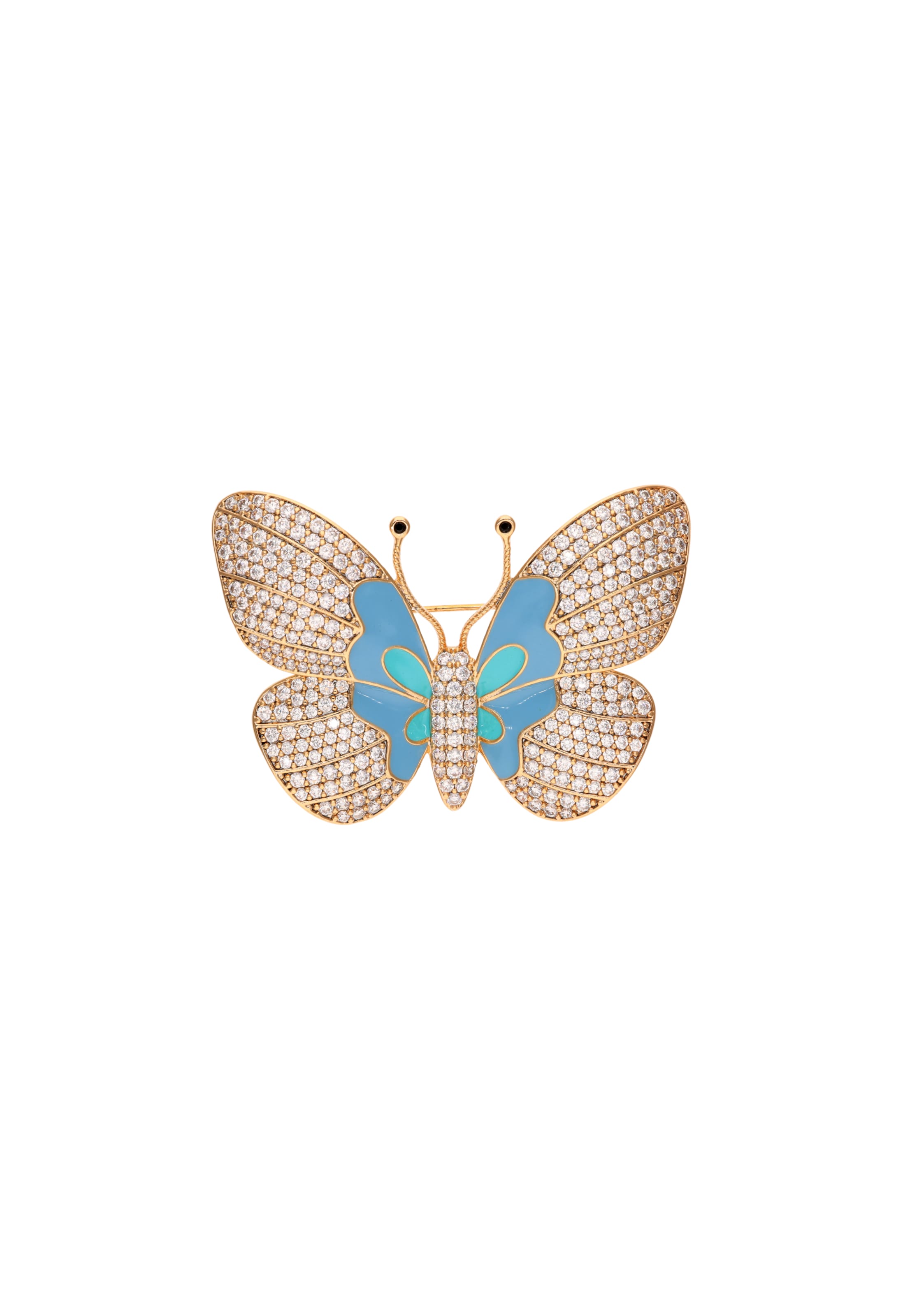 NAEMI - Broche en oro: frente