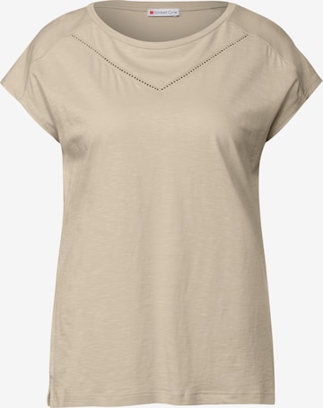 STREET ONE T-Shirt in Beige: Vorderseite