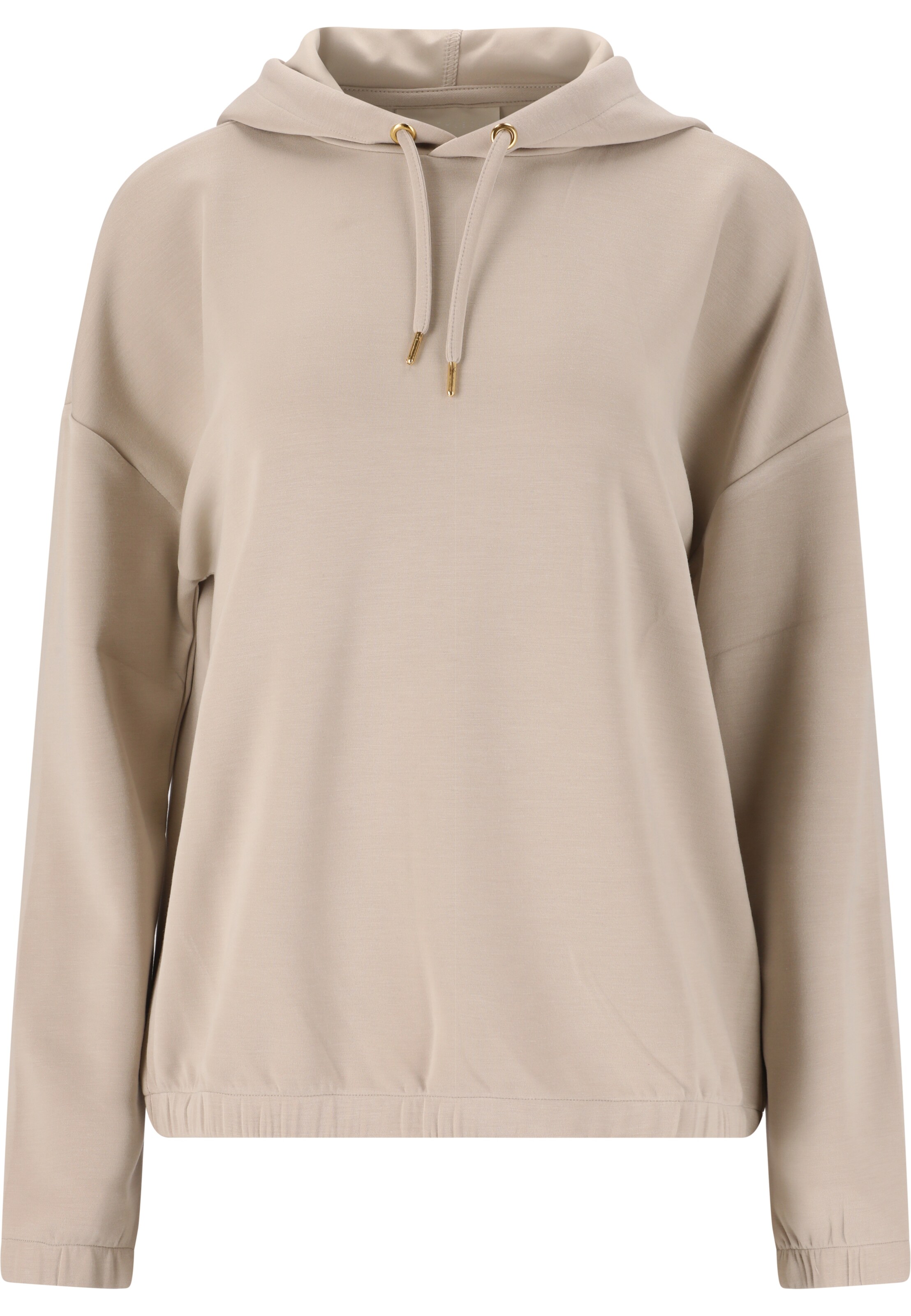 Athlecia Sportief sweatshirt in Beige: voorkant