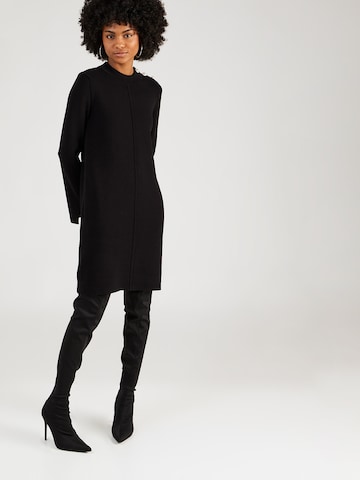 Y.A.S Gebreide jurk 'DIMA' in Zwart: voorkant