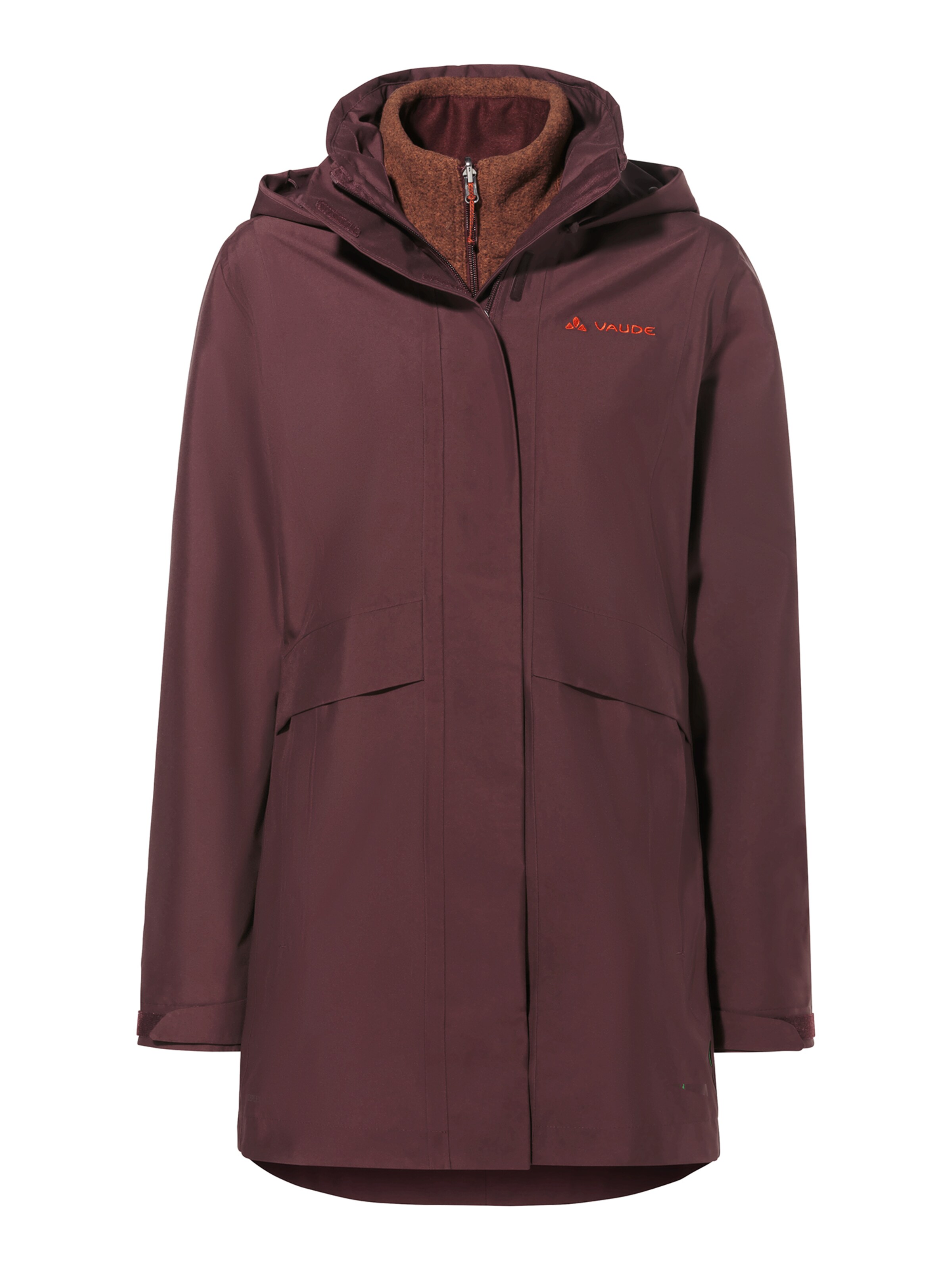 VAUDE Jacke 'Idris IV' in Rot: Vorderseite