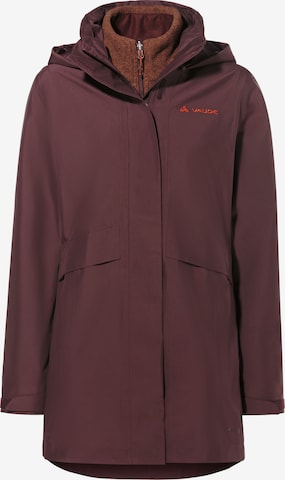 VAUDE Outdoorjas 'Idris IV' in Rood: voorkant