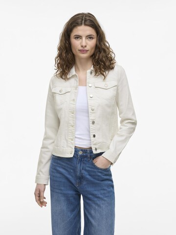 VILA Between-season jacket in White: front