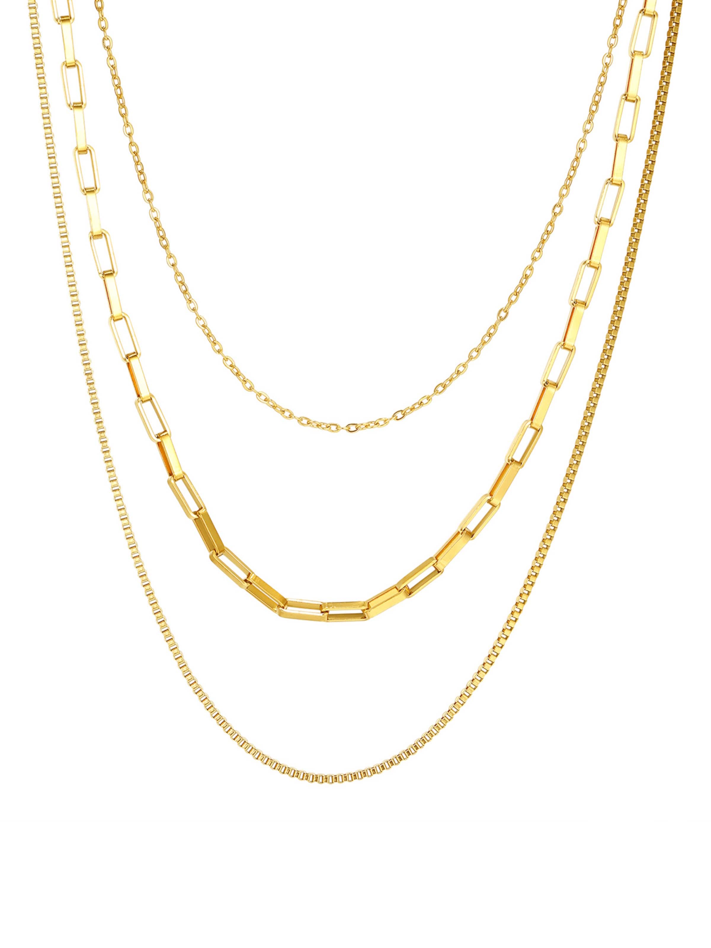 Hey Happiness Kette 'Triple Layer'‌‌‌‌‌‌‌‌‌ in Gold