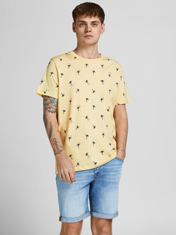 Maglietta 'Positano' di JACK & JONES in giallo: frontale