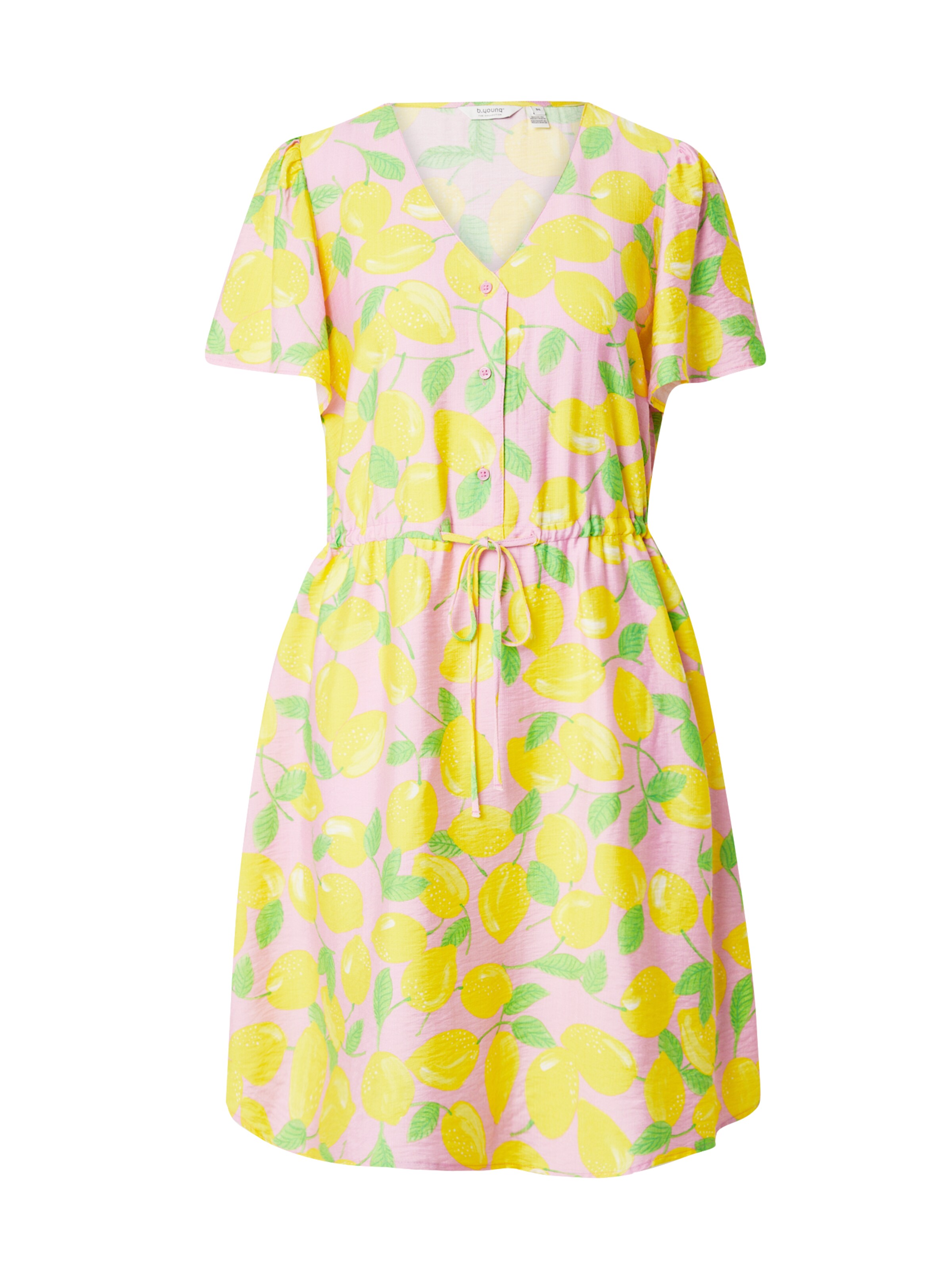 b.young - Vestido camisero 'ISELA' en amarillo: frente