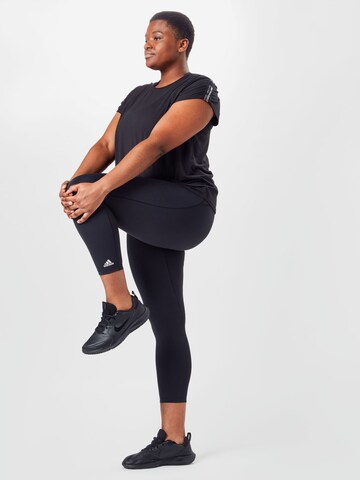 ADIDAS PERFORMANCE Skinny Sportovní kalhoty – černá