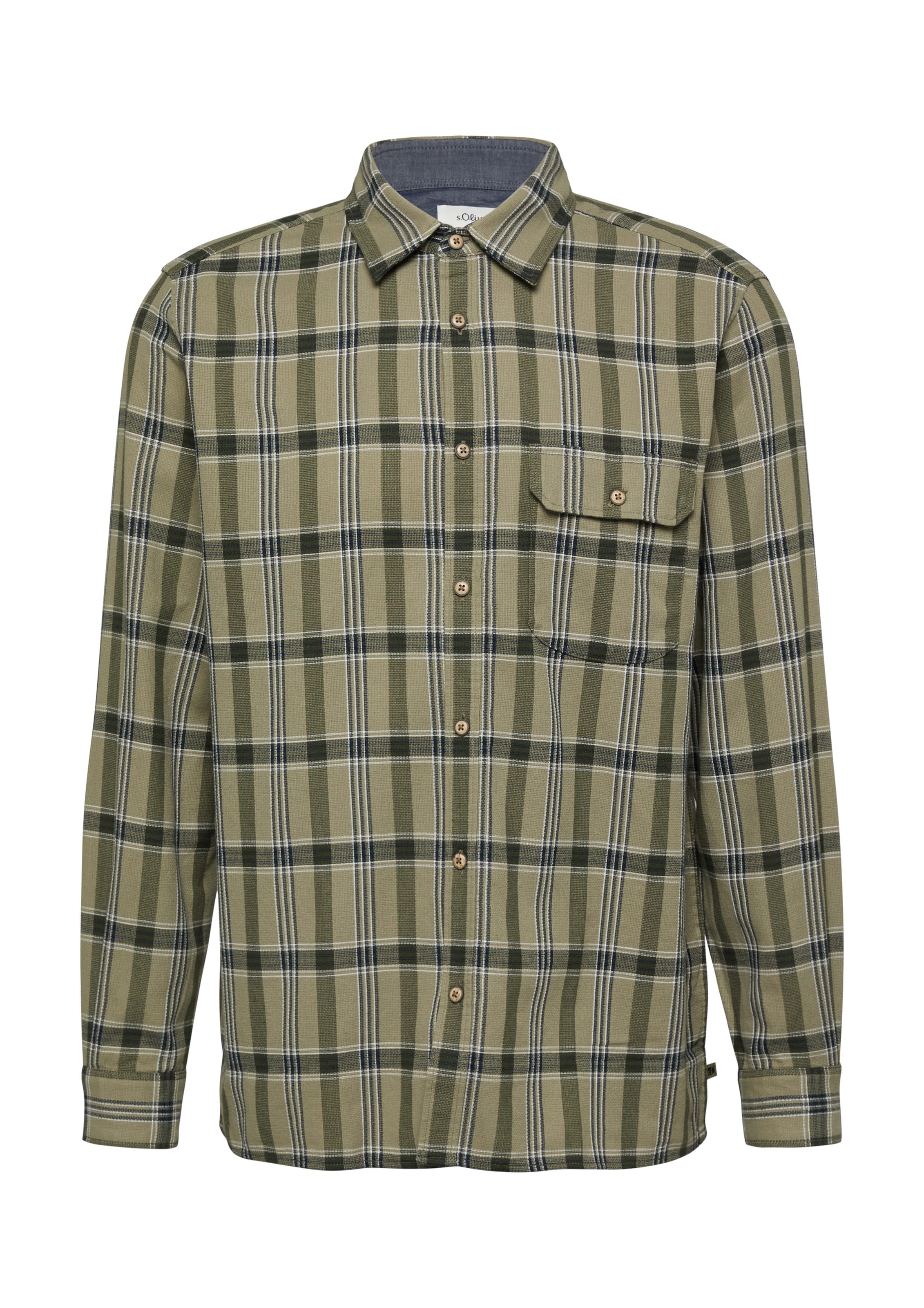 Coupe regular Chemise s.Oliver en vert : devant