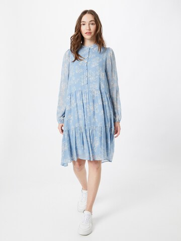 SECOND FEMALE Košeľové šaty 'Aster' - Modrá
