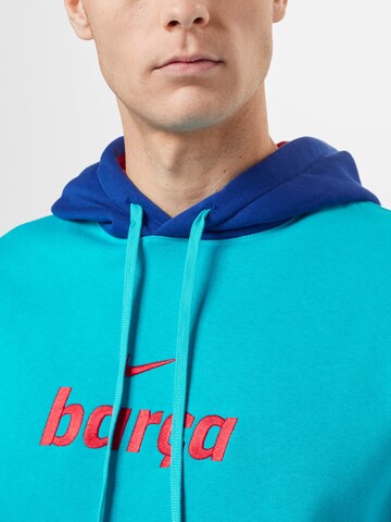 NIKE Sweatshirt 'FC Barcelona' in Blau