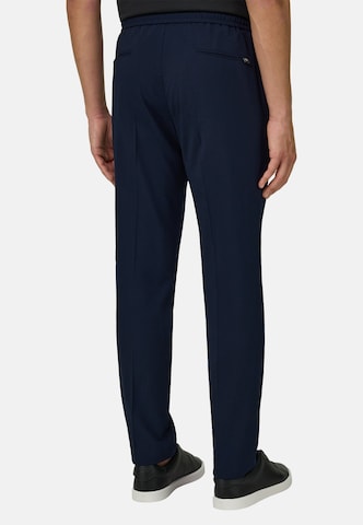 Boggi Milano Slimfit Laskoshousut 'City' värissä sininen