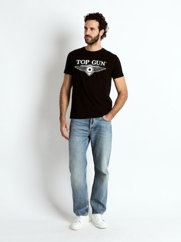 TOP GUN Shirt 'TG25022' in Black