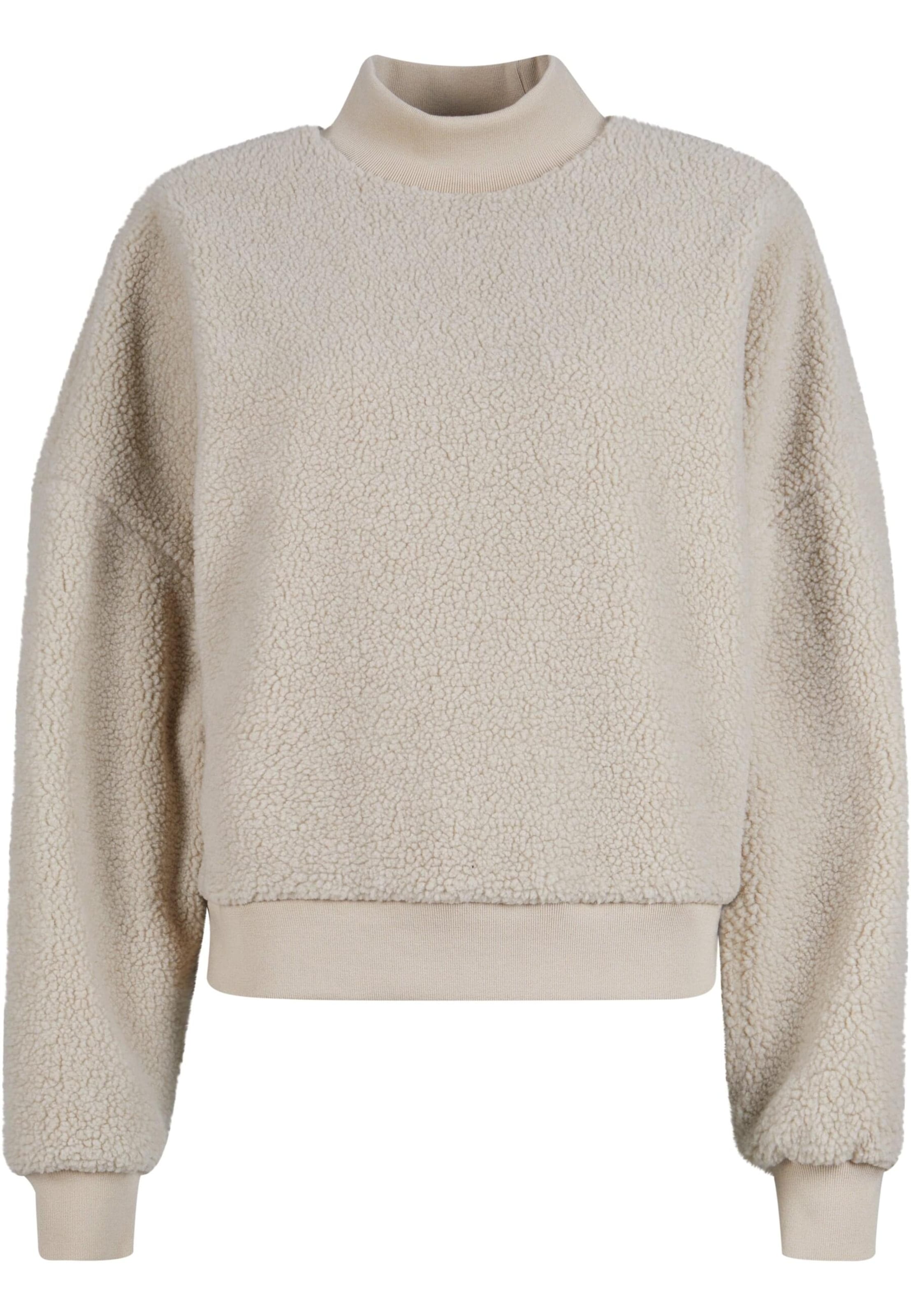 Urban Classics Sweatshirt 'Sherpa' in Beige: front