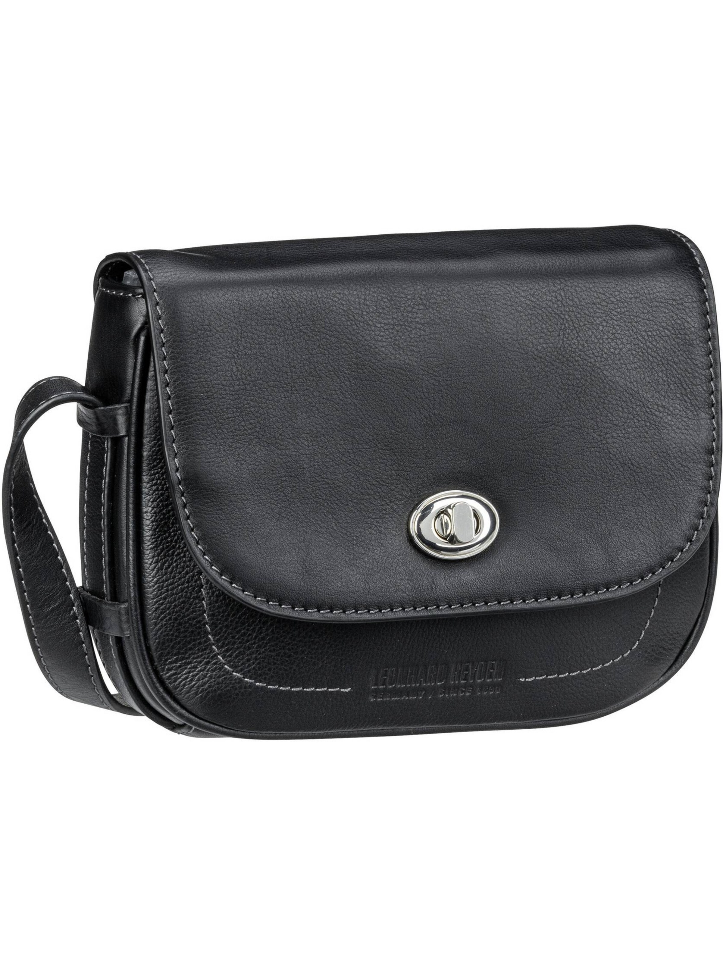 LEONHARD HEYDEN Umhängetasche 'Nizza' in Schwarz: Vorderseite