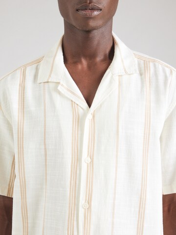 Only & Sons Comfort fit Button Up Shirt 'Stepan' in White
