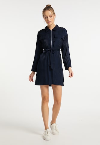 DreiMaster Vintage Shirt Dress in Blue