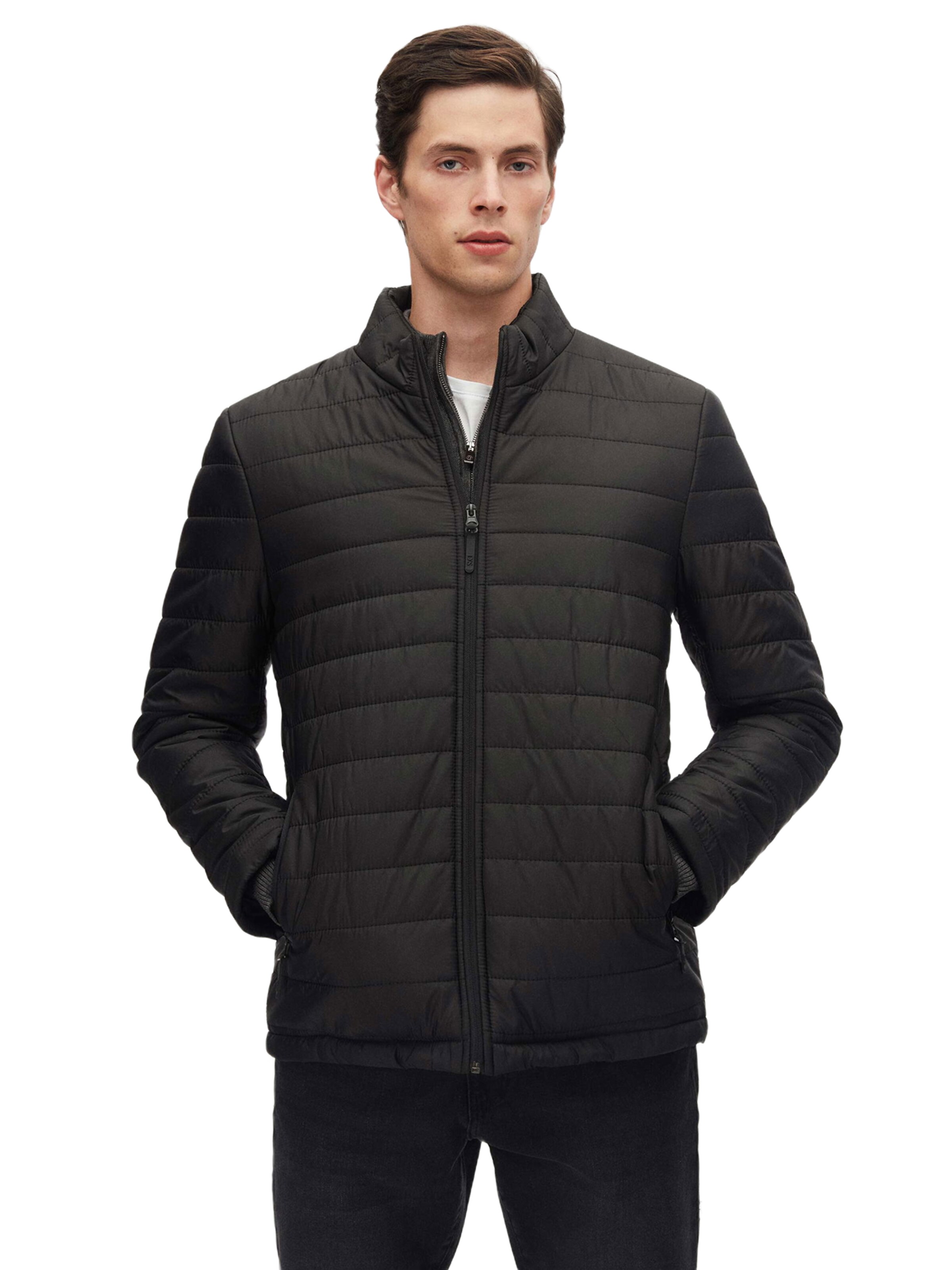 D’S Damat Tussenjas in Zwart: voorkant