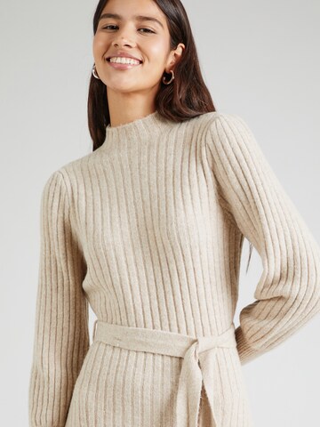 VILA Knitted dress 'VIVIKA' in Beige
