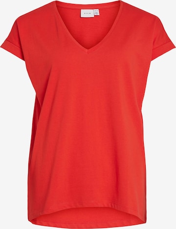 VILA Shirt 'DREAMERS' in Red: front