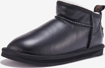 Australia Luxe Collective - Botas de tobillo en negro: frente
