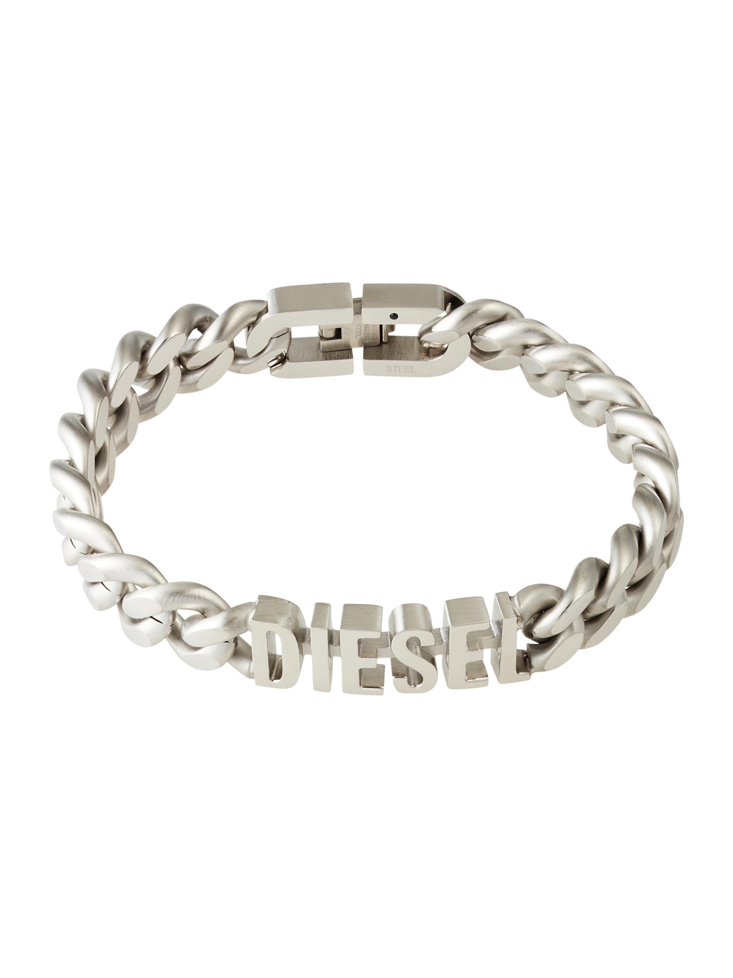 DIESEL Βραχιόλι σε ασημί: μπροστά