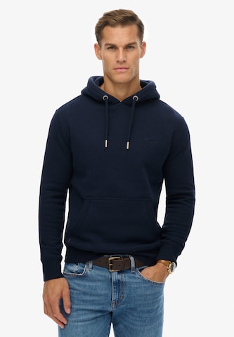 Sweat-shirt Superdry en bleu : devant