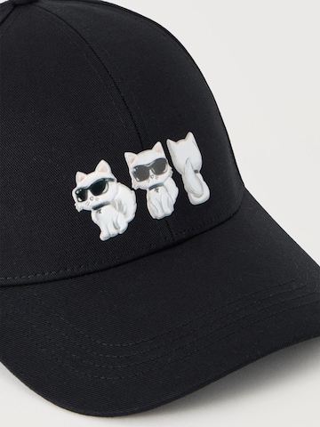 Karl Lagerfeld Cap 'Ikon' in Black
