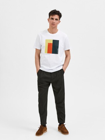 SELECTED HOMME T-Shirt in Weiß