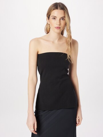 Edikted Top 'Dekota' in Black: front