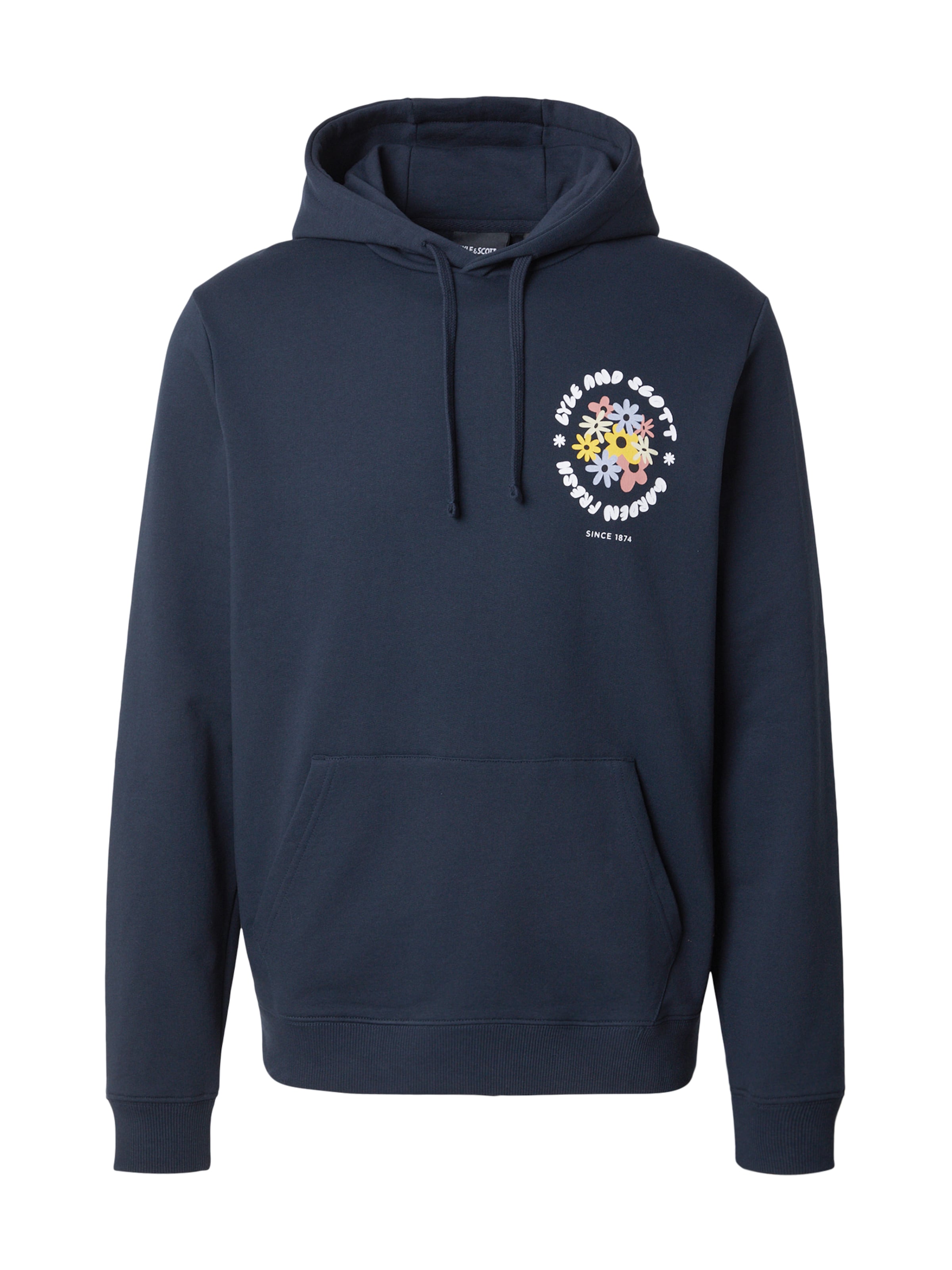 Lyle & Scott Sweatshirts in navy / hellblau / gelb / weiß, Produktansicht
