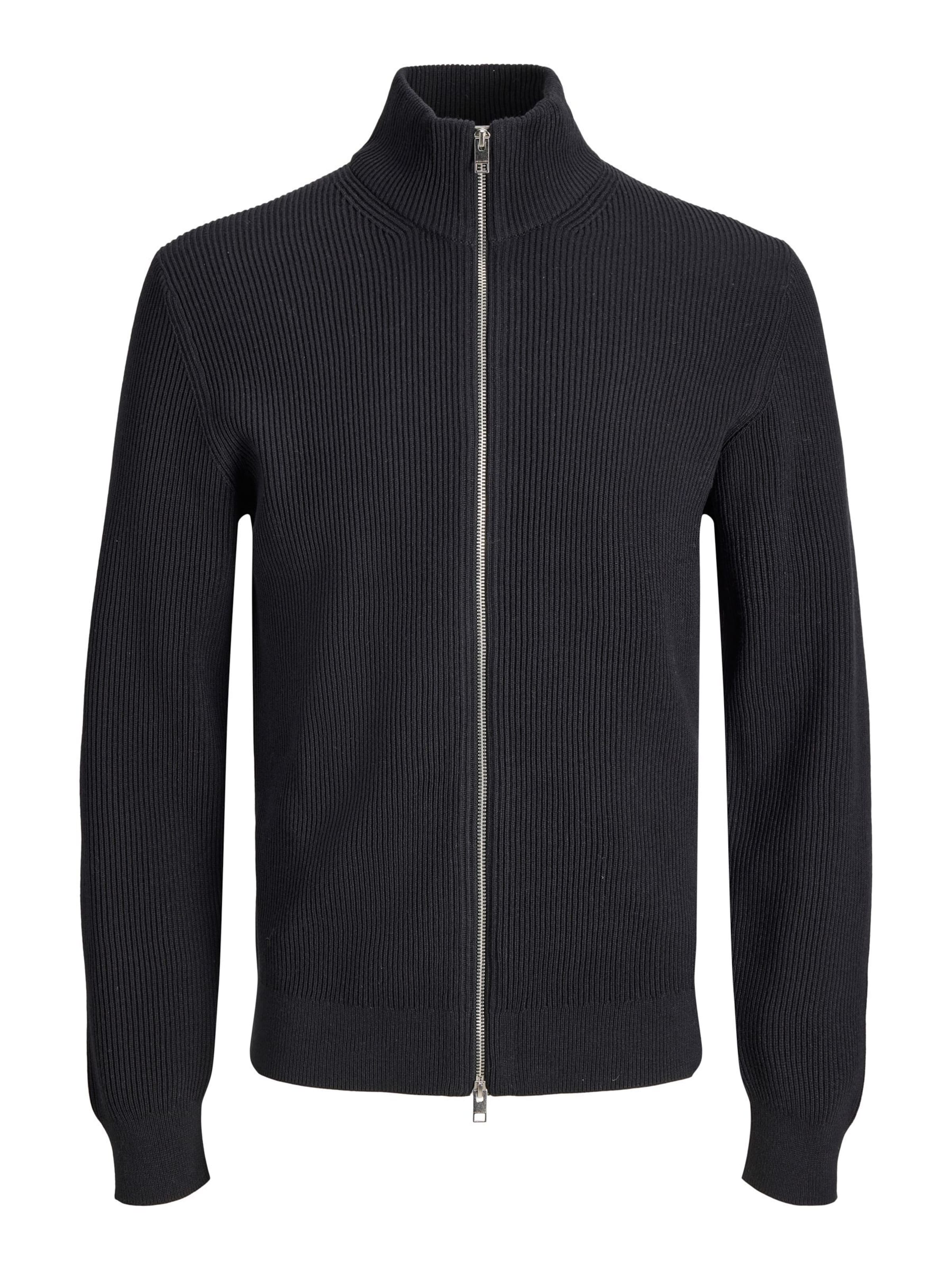 JACK & JONES Vestes en maille en XXXL en noir, Vue avec produit