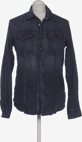 Armani Jeans Button Up Shirt in M in Blue: front