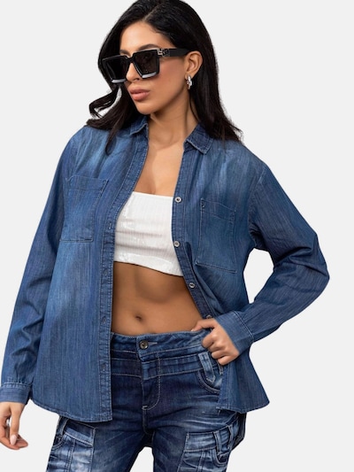 CIPO & BAXX Bluse in blau, Produktansicht