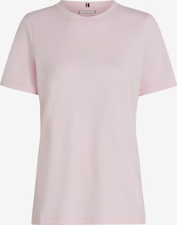T-shirt TOMMY HILFIGER en rose : devant