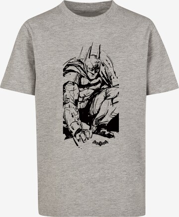 F4NT4STIC Shirt 'DC Comics Batman Arkham Knight Sketch' in Grijs: voorkant