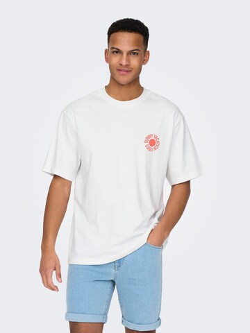 T-Shirt 'KASEN' Only & Sons en blanc : devant