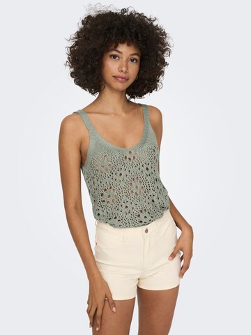 JDY Knitted top in Green: front