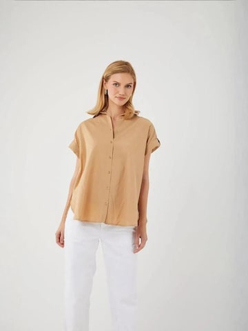 MixRay Oversized shirt in Beige