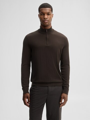 Pull-over 'Marek' STRELLSON en marron : devant