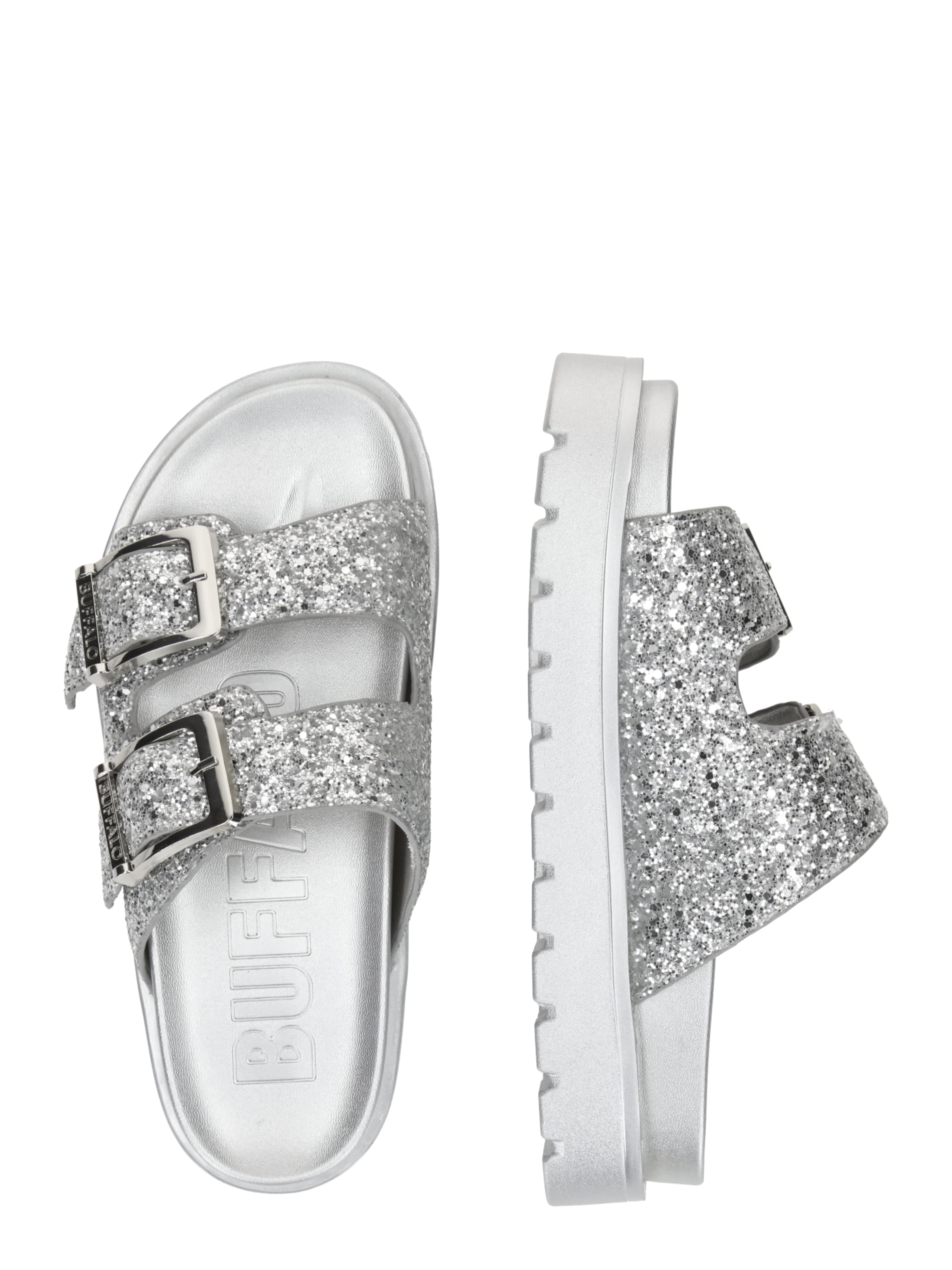 BUFFALO Pantoletter 'Raya' i sølv