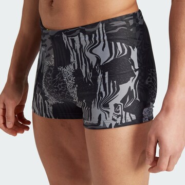 ADIDAS PERFORMANCE Sportbadehose 'Performance Graphic' in Grau