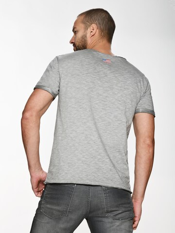 TOP GUN Shirt ' TG20193157 ' in Grey