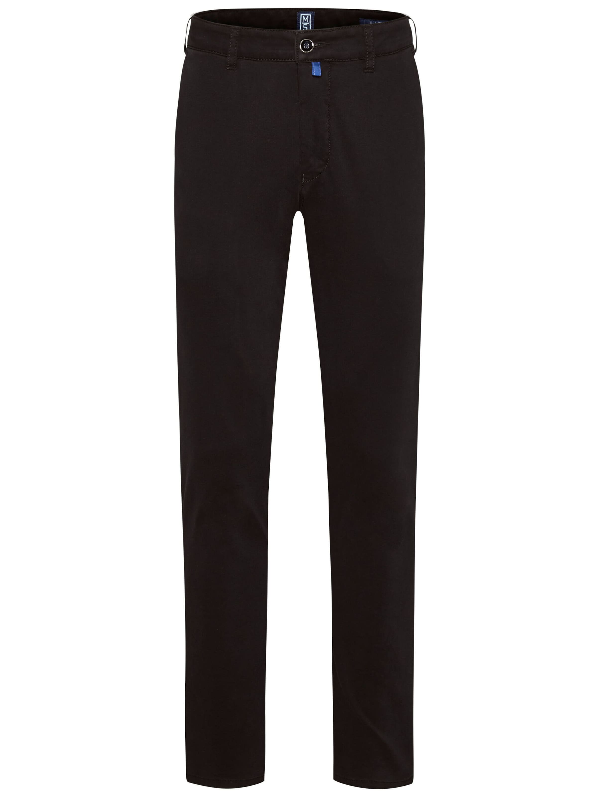 Coupe slim Pantalon chino MEYER en noir : devant